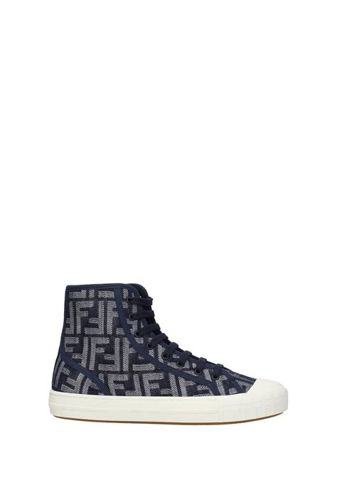 fendi high top denim sneakers.